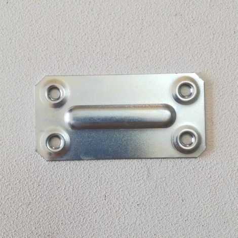 Piastrina diritta 70x35mm in acciaio zincato - 20pz (1/3)