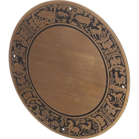 Plaque frontale en cuivre COLLBATH pour boîtes de rangement bois (1/5)
