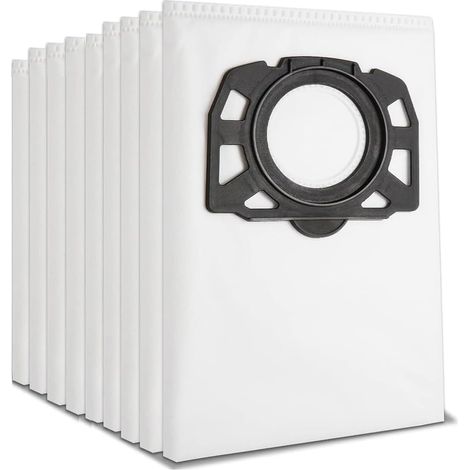 12 Sacs d'aspirateur KFI 357, adaptés aux aspirateurs eau et poussière Kärcher WD3 WD2 Plus KWD3 KWD2 KWD1 MV3 WD3.200-WD3.800M SE4001 SE4002, pour Kärcher 2.863-314.0, pour Sac Aspirateur Karcher (1/5)