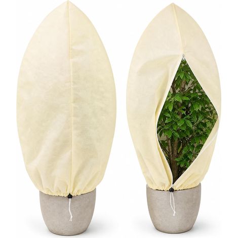 Protections Hivernales pour Arbres & Arbustes 120x180 cm - Paire de Housses Protection Froid Réutilisables (1/5)
