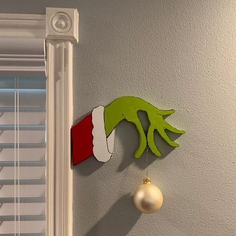 Décorations de Noël Voleur - Ornements de Noël - Accessoires de fenêtre amusants et originaux sur le thème du voleur, pour cheminée ou mur (1/3)