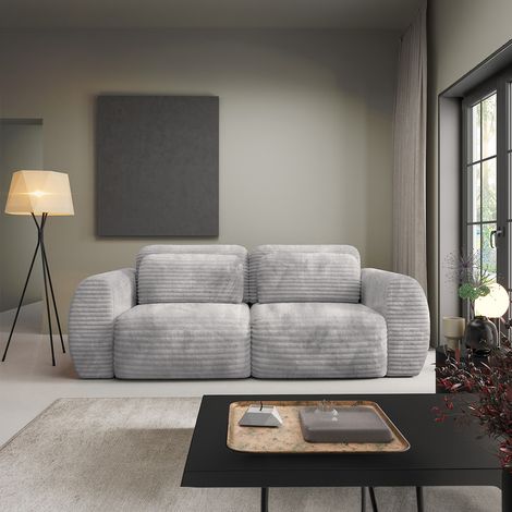 3-Sitzer-Sofa mit Bettkasten Camilla Hellgrau