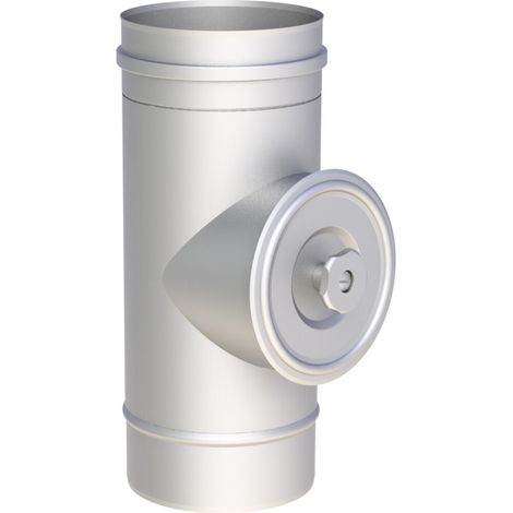 Trappe de visite ronde en Inox Lg=376 mm pour Ø 150