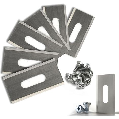 Satz mit 20 Rasenmessern für Husqvarna mit doppelt geschärfter Edelstahlklinge 36,5 x 18,5 x 0,65 mm, (1/4)