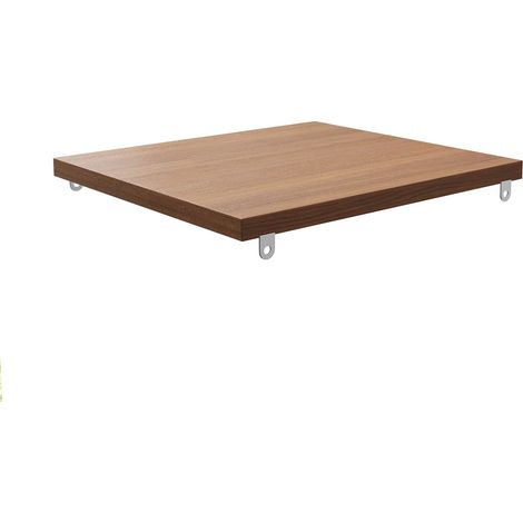 Étagère de rangement 40 cm pour salle de bain style grain de chêne brun. compatible remplacement universel. Livrée avec accessoires (1/5)