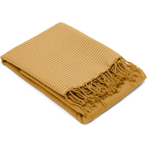 Drap de plage fouta NID D'ABEILLE (1/4)