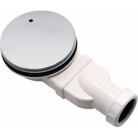 Siphon extra-plat pour douche, diamètre D90, finition chromée, évacuation de sol design pour salle de bain moderne