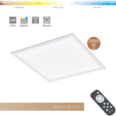 Plafoniera Moderna Salobrena-A Alluminio Bianco Luce Led Integrato 20W (1/5)