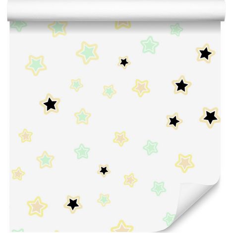 Papel pintado de estrellas para salón y dormitorio, 50x1000 cm. (1/5)