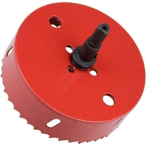 Scie cloche à métaux Ø 110 mm – M42 HSS pour aluminium, fer et bois – Foret hexagonal pour perçage précis (1/5)