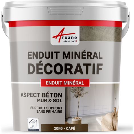 Enduit décoratif, mural et sol, rénovation, chambre, cuisine, salle de bain - 20 kg Café - ARCANE INDUSTRIES
