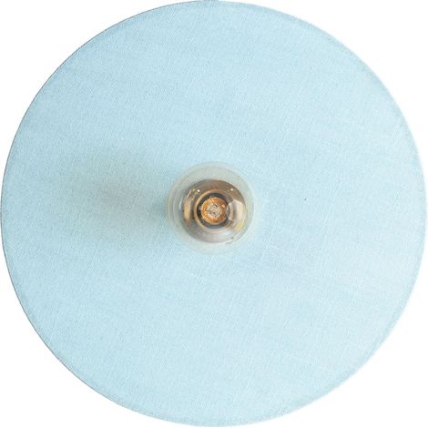 Applique murale contemporaine coton bleu et détails dorés - Bleu profond et doré élégant (1/3)