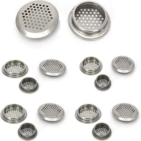 Grille De Ventilation - Acier Inoxydable Ronde - Diamètre Intérieur 35 mm - Pour Armoire Placard Cuisine Bureau - Lot De 20 (1/5)