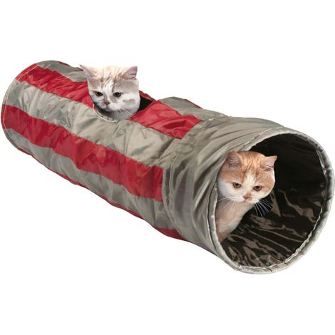 Tunnel de jeux Féline ø 25 x 90 cm pour chat - animallparadise (1/5)