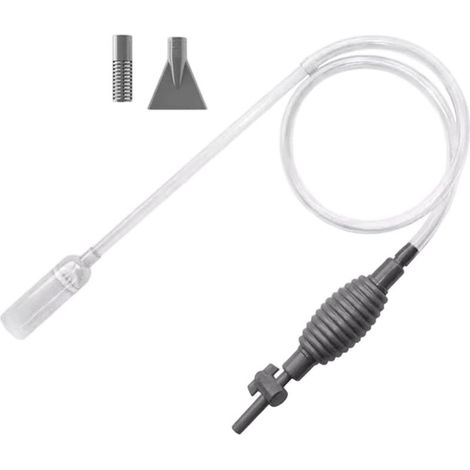 Aspirateur pour Aquarium,Siphon Manuel Changeur d'eau Kit De Nettoyage Aquarium pour Sable, Eau Douce, Algues, Substrat, Roches, Marine, Grottes, Pêche, Tortues (1/5)