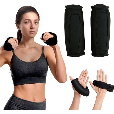 2 Pcs Haltères Musculation pour Femme Homme, 0.5kg, Halteres Souples, Haltere Anti-Transpirants Ergonomiques, Poids Pilates avec Sangle, pour Fitness, Marche, Running, Yoga et Rééducation (1/5)