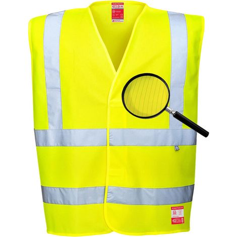 Weste Hv Antistatisch und Flammhemmend Farbe: Gelb Größe: 4x/5x - Portwest