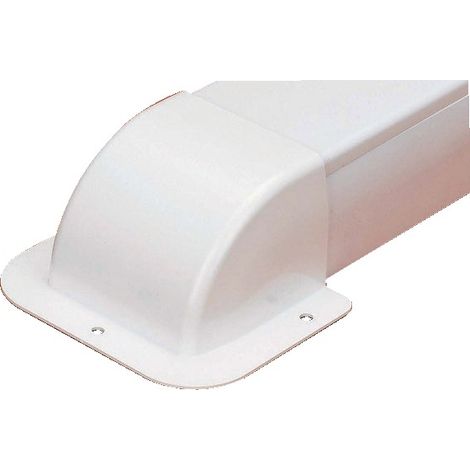 Mc Distribution – Cache mural goulotte blanche 9003 – Dimensions 80x60mm – Pour installation discrète – Revêtement anti-rayures