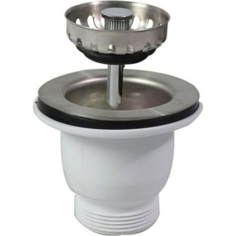 Crépine D Évier - Acier Inoxydable - Diamètre 85 mm - Pour Éviers De 60 mm - 1 Pièce (1/5)