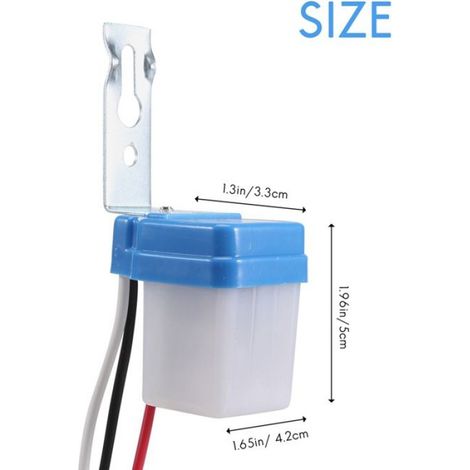 Interrupteur crépusculaire pour lampe, DC 12V, 10A, détecteur de lumière automatique pour éclairage extérieur et intérieur (1/5)