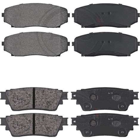KIT PASTIGLIE FRENO ANTERIORI E POSTERIORI compatibile con MITSUBISHI PAJERO III CANVAS TOP (V6W,V7W) / PASTIGLIE FRENANTI AUTO OEM P 54 029,P 54 031 / SOSTITUZIONE DIRETTA / BASSA POLVERE / SILENZIOS