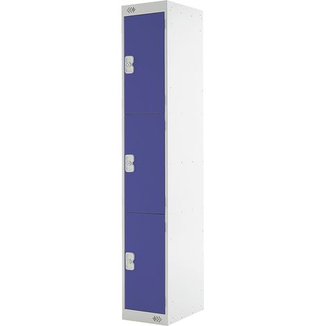 Casier de stockage 3 portes porte en Acier, 1 800 mm x 300 mm x 450mm ( Prix pour 1 )