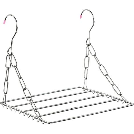 Vêtements Suspendus Étendoir De Place Séchoir À Linge Plat Porte-Serviettes pour Sécher Chaussures Balcon De Fenêtre Etendoir Linge Interieur (1/5)