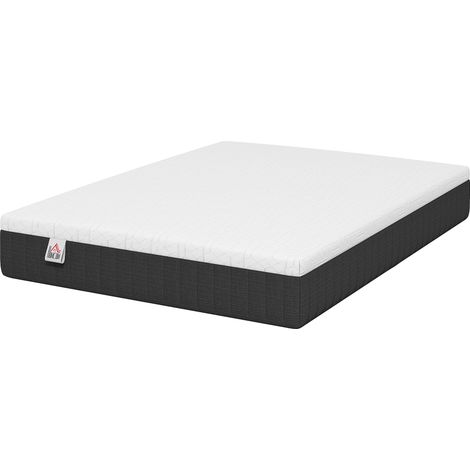 Matelas 140 x 190 cm, 25 cm d'épaisseur, mousse à mémoire de forme, noyau à ressorts ensachés 7 zones, fermeté moyenne
