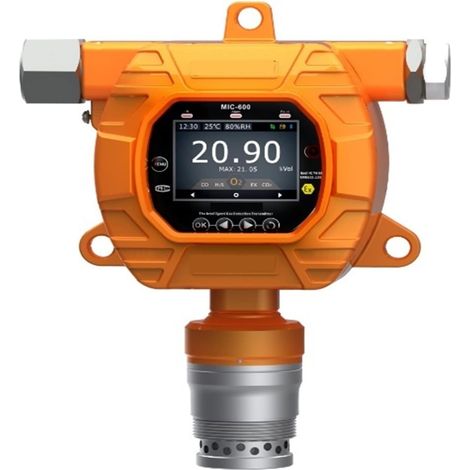 Détecteur de gaz portatif CO Détecteur de gaz, analyseur de capteur de gaz d'alarme de testeur de gaz Analyseur de capteur de gaz LCD Affichage 0-2000 ppm, avec LED Alarme (Color : Without, Size : (1/5)