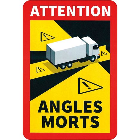 Contrassegno adesivo angoli morti, 1 pz - Camion - FRA