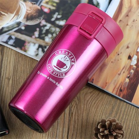 1 Taza isotérmica, acero inoxidable, botella isotérmica, taza de té de viaje, viaje (1/5)