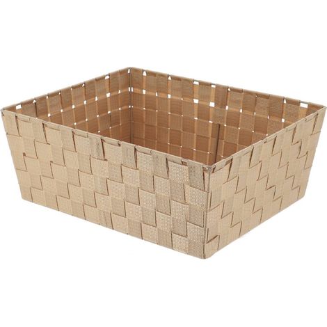 Ankleidekorb polyester l31,5xp39xh15 cm - beige - Tendance