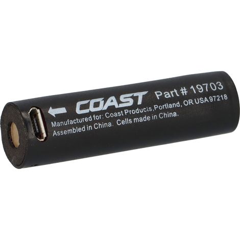 Coast Ersatzakku für HP5R/A22R Li-Poly 3,7V 650mAh mit Micro-USB-Anschluss (1/5)