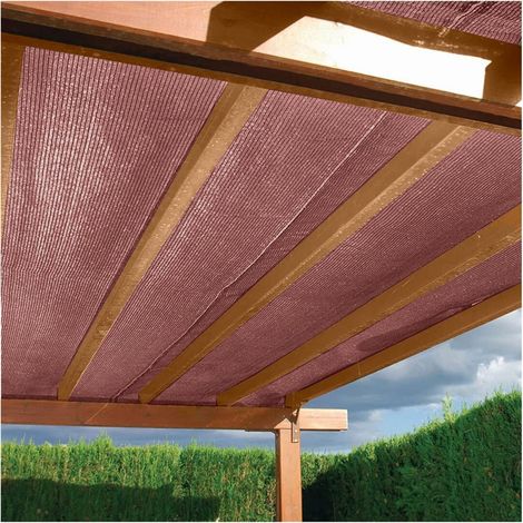 MALLA DE OCULTACION MARRON 110 GRAMOS ROLLO DE 1X50 METROS MALLA PARA VALLADOS MALLA DE SOMBREO
