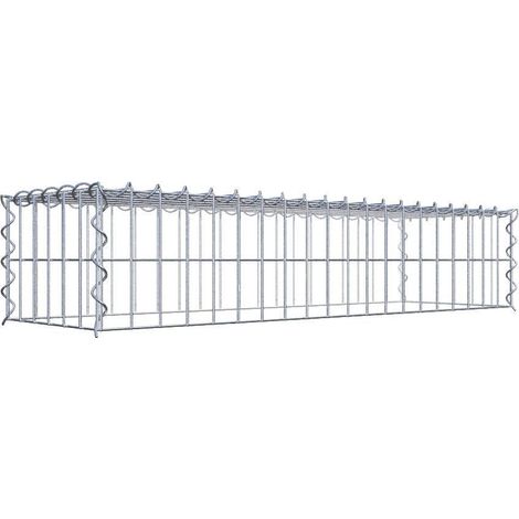 Gabiondeco - Gabion - Element de prolongation en hauteur 100 cm x 20 cm x 30 cm (L x H x P). maille 5 x 10 cm. Spirale. Attention : il manque une grille - Made in Ger... (1/5)