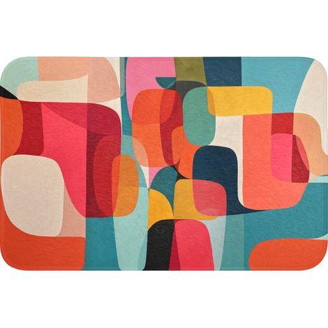 TAPPETINO DA BAGNO Forme - Colorate - Astratte - Aerei 60x40 cm