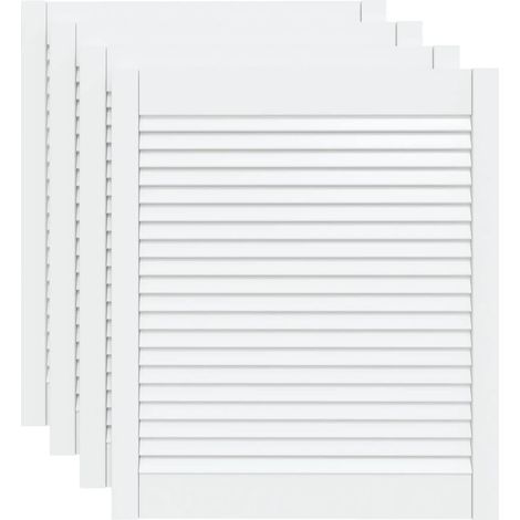 Maison Exclusive - Ante a Lamelle 4 pz Bianche 69x59,4 cm in Legno di Pino