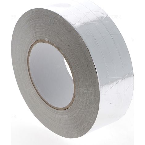 Rouleau de 50m ruban adhesif aluminium pour gaines hotte RUBAN50M Universel (1/3)