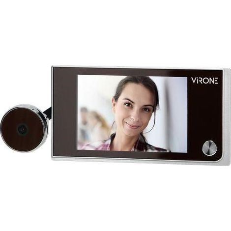 judas de électronique virone dv-1 smart spyhole argent, noir (1/5)