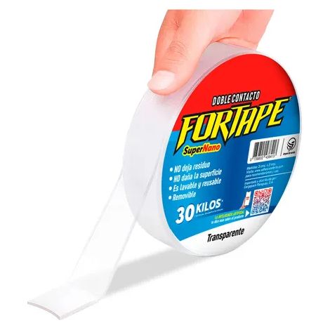 Nastro super nano trasparente a doppio contatto 30 mm x 3 m