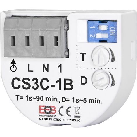 Interrupteur horaire EOB 138, CS3C-1B, blanc