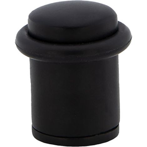 Tope puerta cilíndrico acero inox negro amortiguador 20mm (1/3)