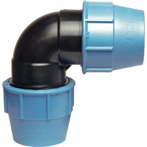 GOMITO A COMPRESSIONE PN16 UNIDELTA - MM 50X50 - 2 pezzi