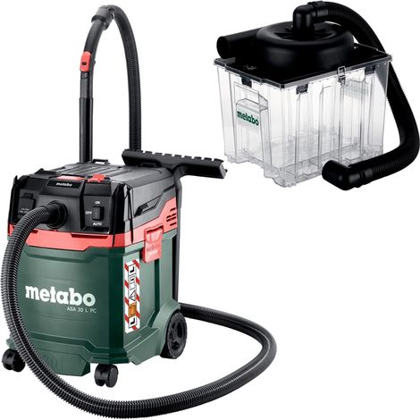 Metabo Nass Trockensauger ASA 30 L PC + Vorabscheider 25 L 99% Zyklonabscheider (1/5)