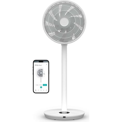 Duux Whisper Flex 2 - Ventilateur sur pied intelligent - Ventilateur sur pied silencieux - Blanc (1/5)