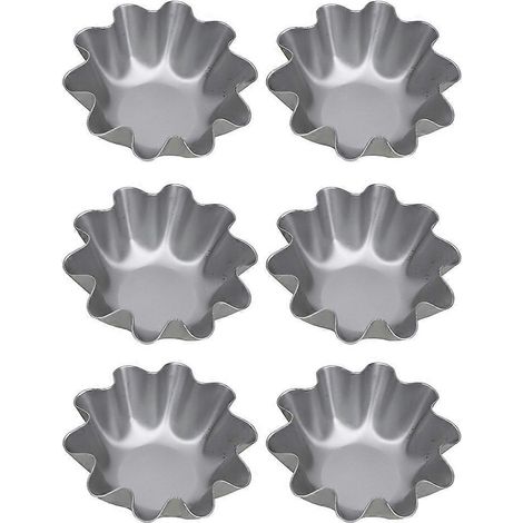 6 Stück Eierkuchen-Backformen für Gelatine, Mini-Tarteformen-7.7x4.5cm (1/3)