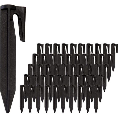 150pcs Robotic Lawn Mower Ground Stakes, Boundary Wire Anchors, Easy & Quick Setup (1/5)