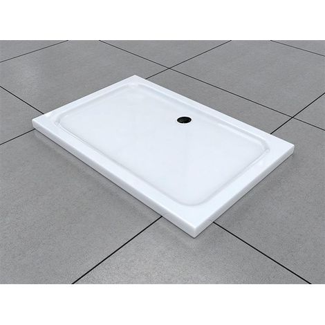 BuyLando - 140x90 cm Rectangle receveur de douche plat en acrylique (1/2)