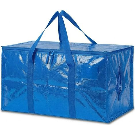 Lot de 2 sacs de rangement – Sac extra large pour déménagement et voyage – Sac étanche robuste avec poignées renforcées pour ranger vêtements, couettes, oreillers, couvertures (1/4)
