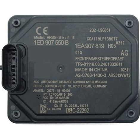 1ED907550B ist für adaptive Geschwindigkeitsregelsensoren der Typen ID3 und ID4 geeignet. (1/4)